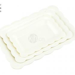 花邊長方餐盤(4、6PCS