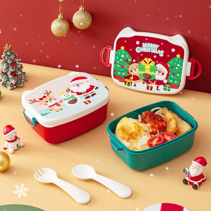 圣誕長方形兒童飯盒