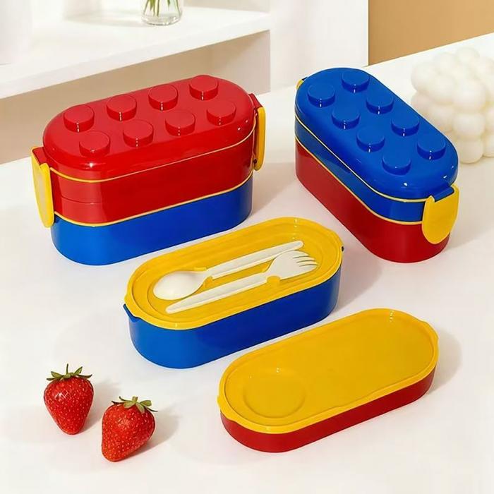 積木三層便當(dāng)盒(900ML